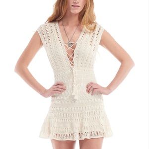 Anna Kosturova Crochet Jennifer Dress